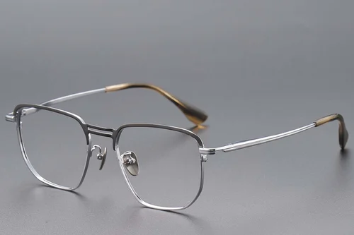 Lunettes aviateur en titane argenté #BS1913-0774