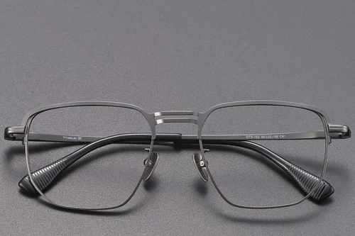 Lunettes aviateur en titane gris #BS1913-0775