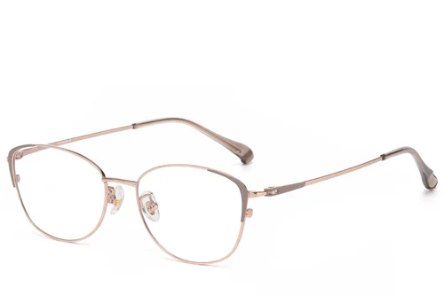 Lunettes papillon en titane rose #BS1913-0777