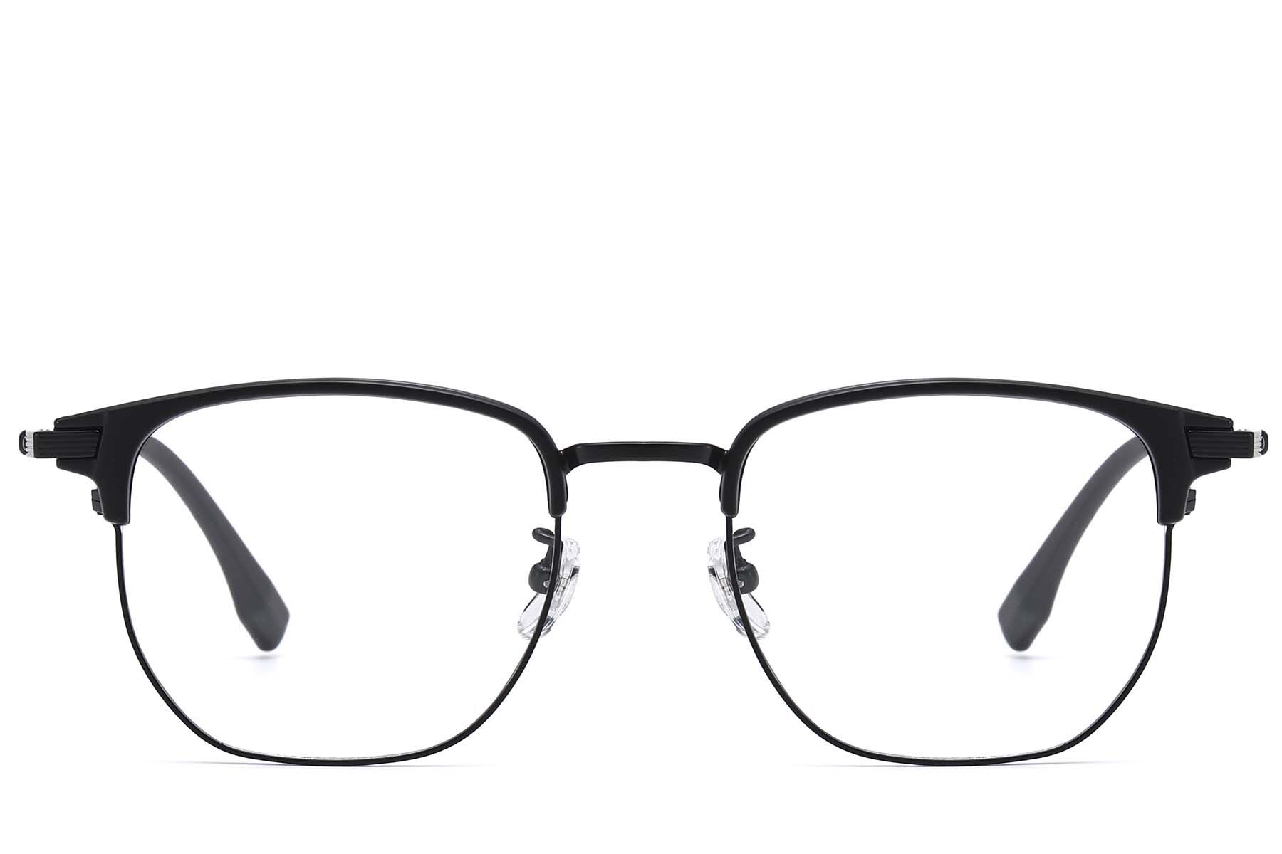 Oval Black Titanium & TR90 Glasses #BS1913-0793