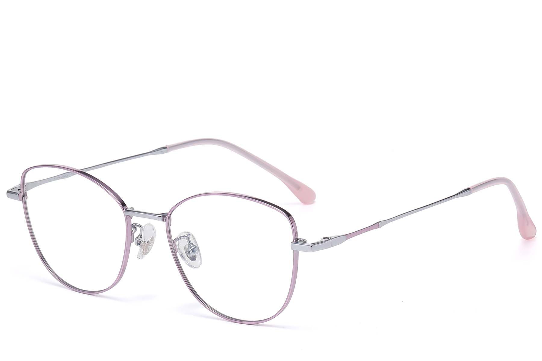 Butterfly Purple Titanium Glasses #BS1913-0798