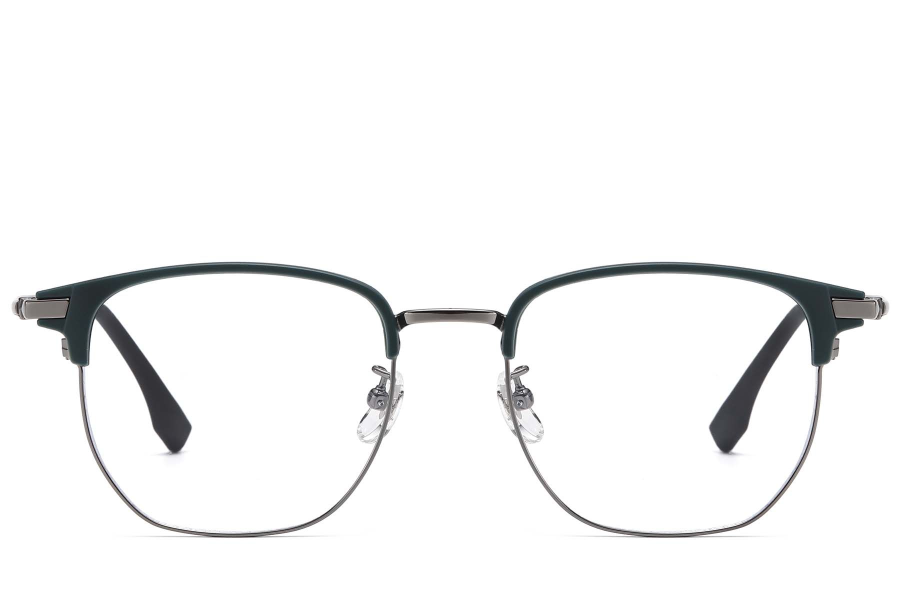 Oval Grey Titanium & TR90 Glasses #BS1913-0803