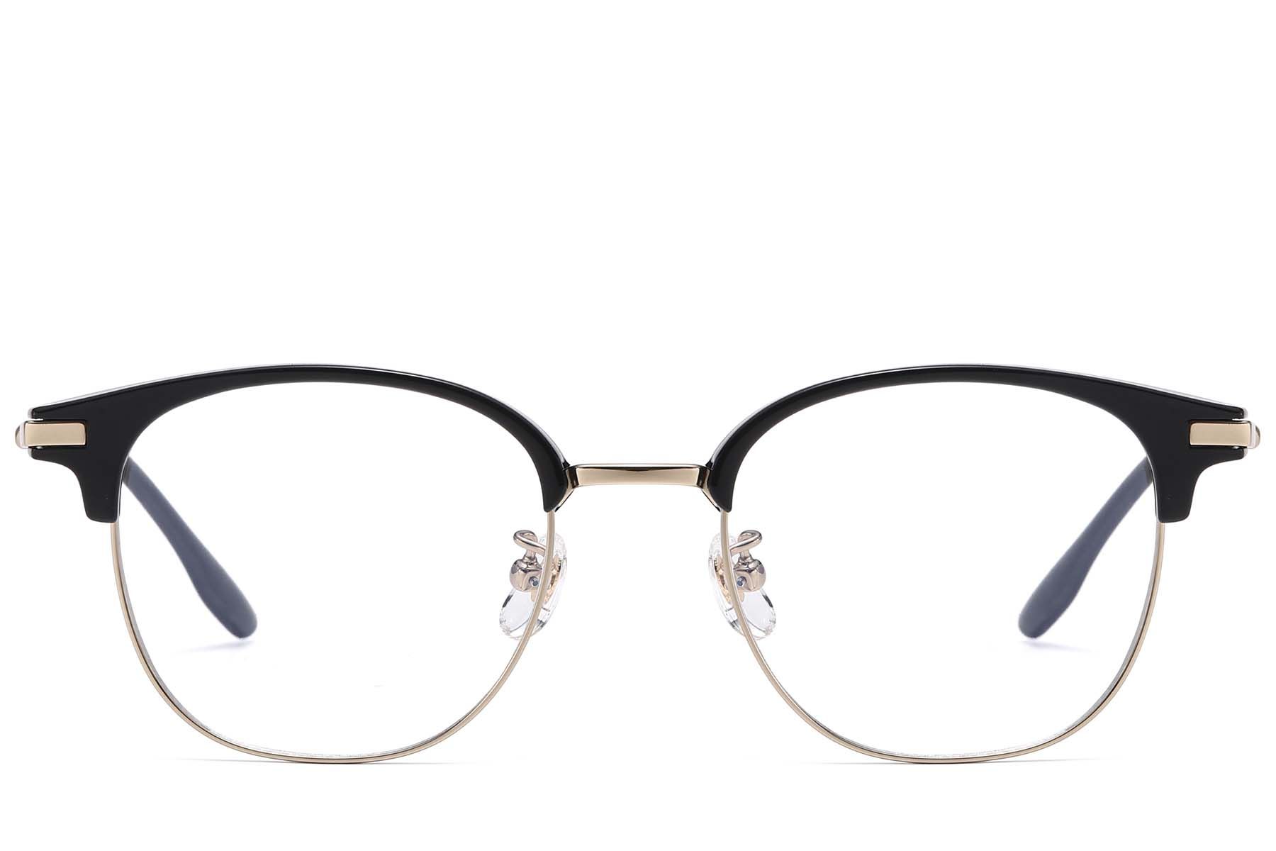 Oval Golden Titanium & TR90 Glasses #BS1913-0807