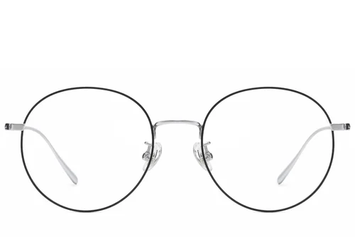 Lunettes rondes en titane noir #BS1913-0830