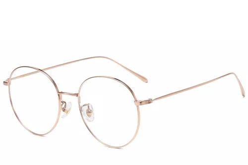 Lunettes rondes en titane rose #BS1913-0831