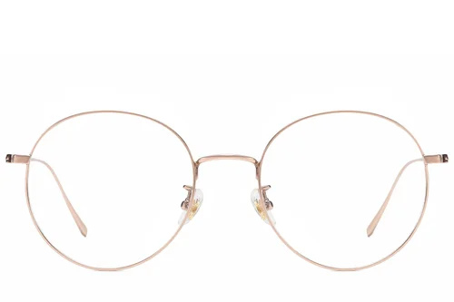 Lunettes rondes en titane rose #BS1913-0831