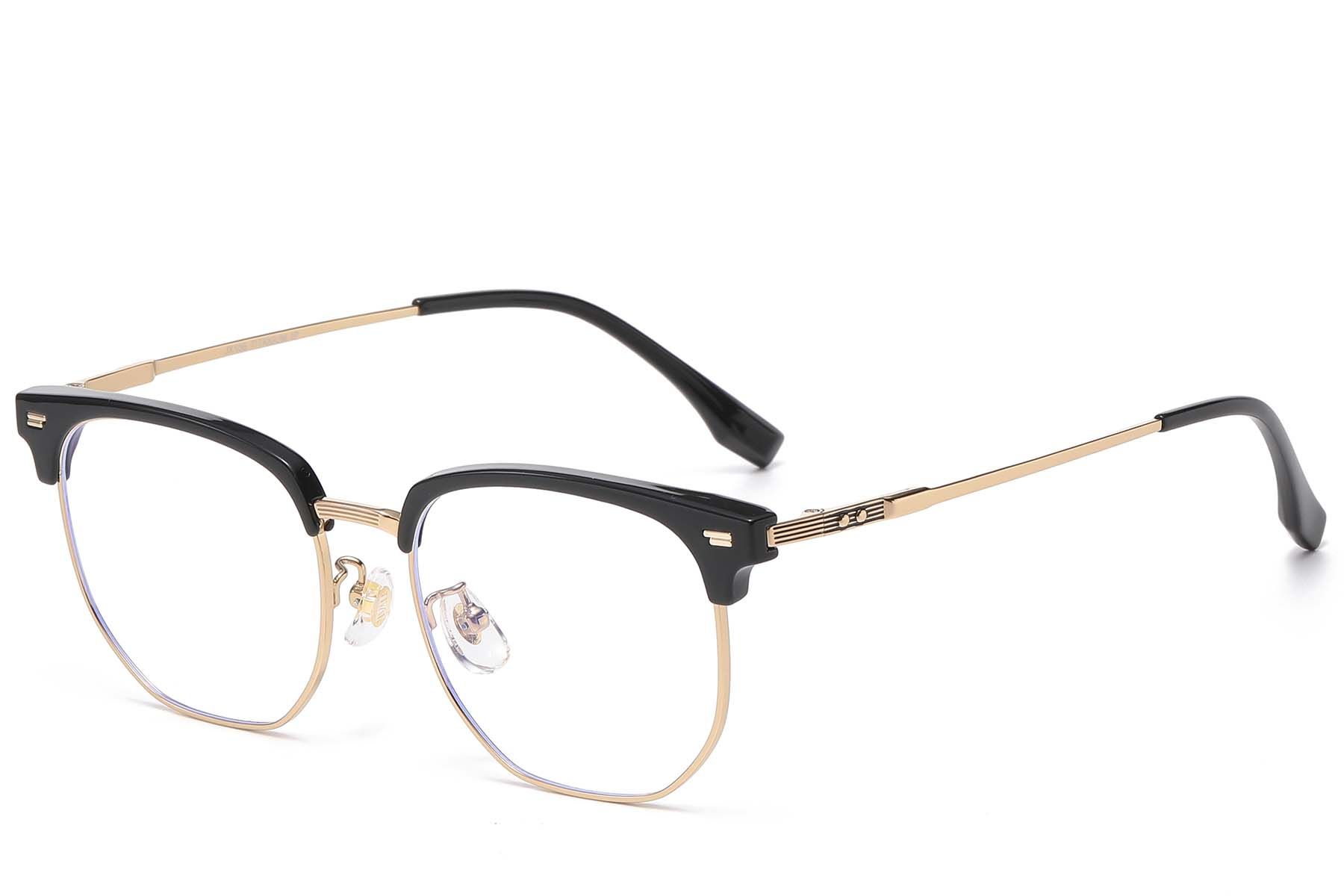 Geometric Golden Titanium & TR90 Glasses #BS1913-0834
