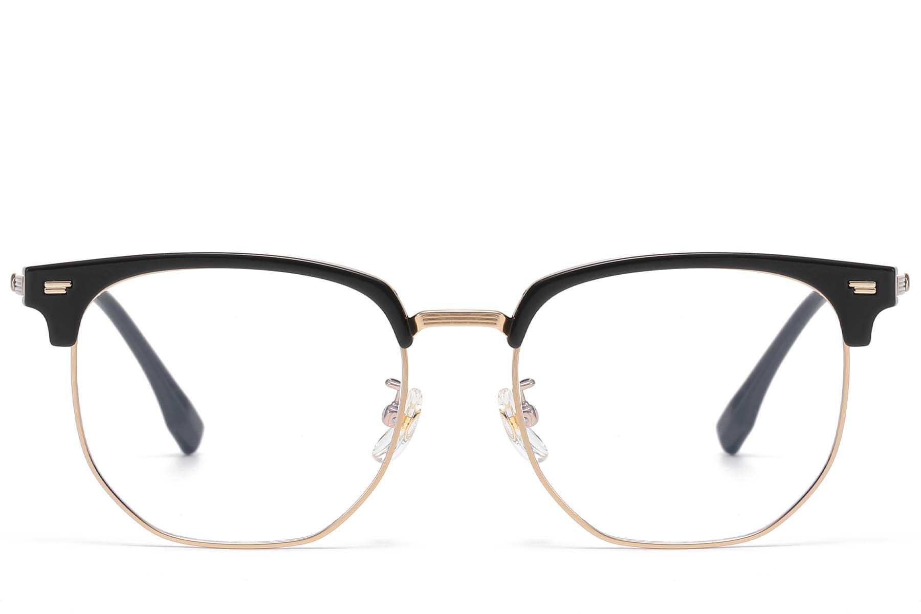 Geometric Golden Titanium & TR90 Glasses #BS1913-0834