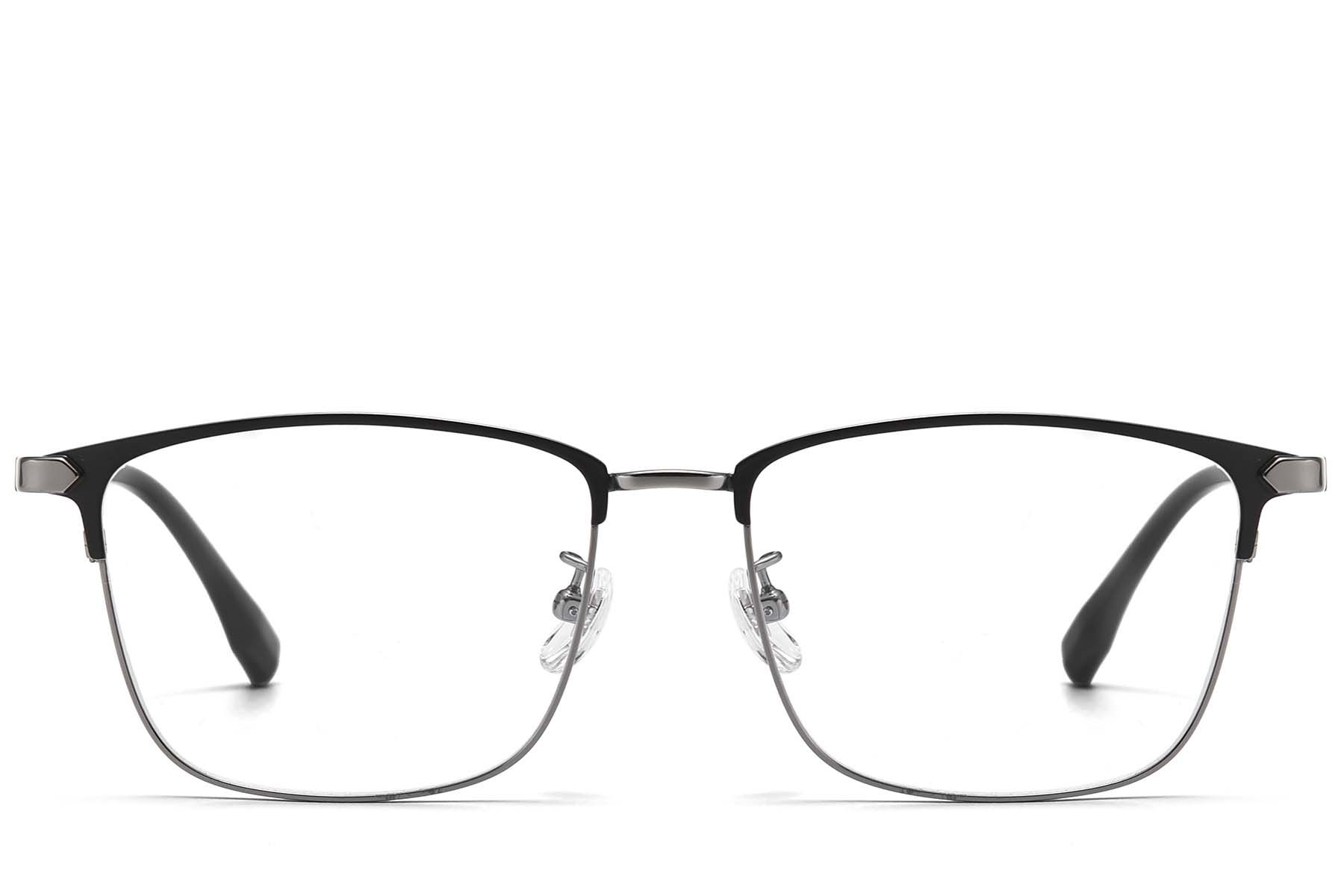 Oval Grey Titanium Glasses #BS1913-0844