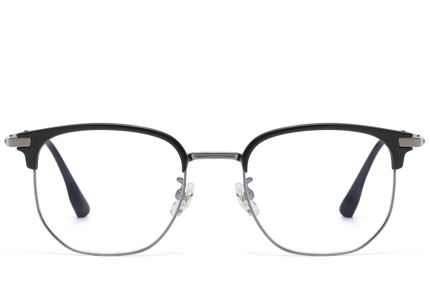 Oval Grey Titanium & TR90 Glasses #BS1913-0872