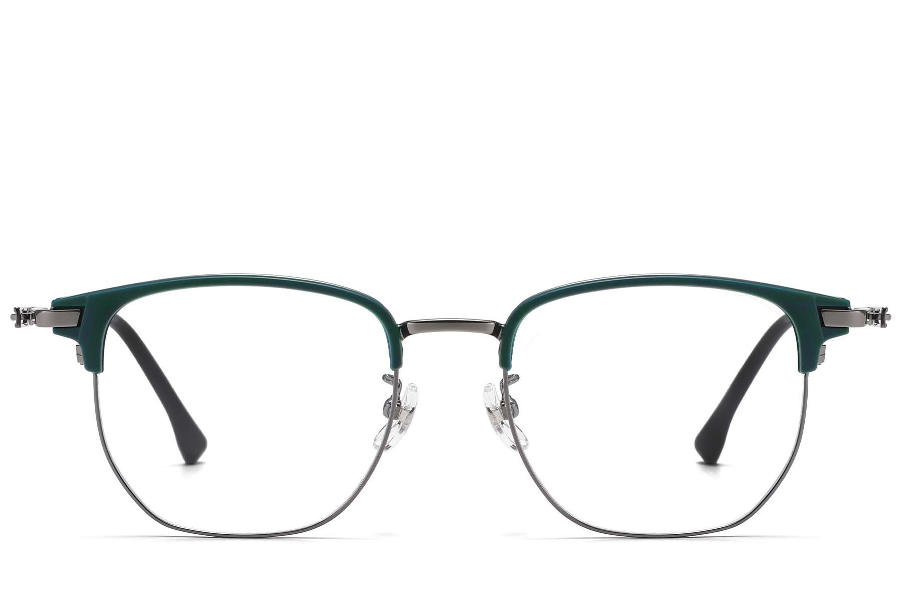 Ovale grijze titanium & TR90 bril #BS1913-0875