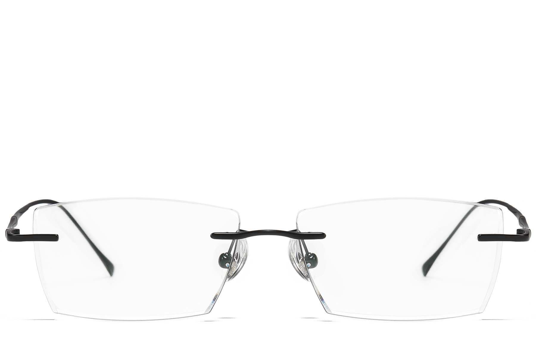 Invisible Black Titanium Glasses #BS1913-0885