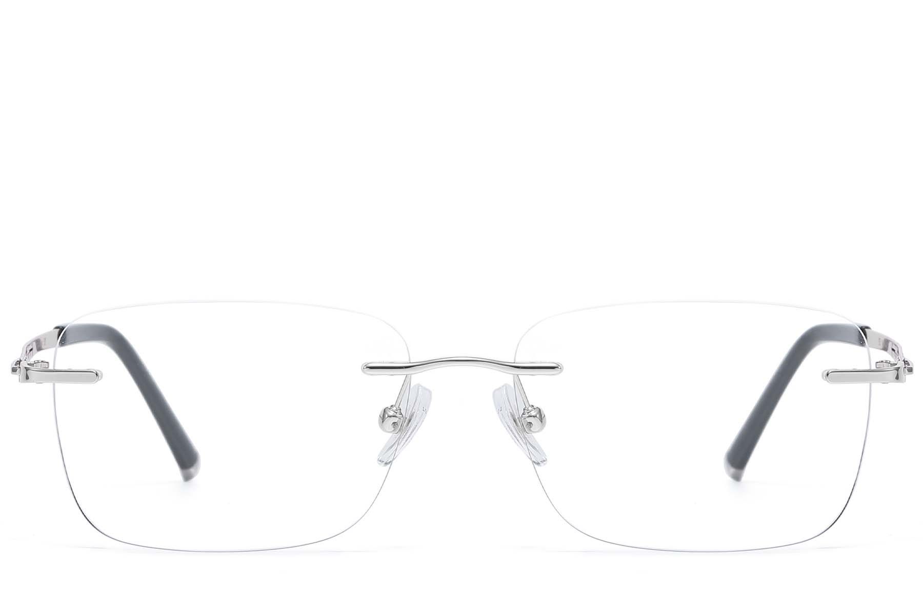 Invisible Silver Metal Glasses #BS1913-0903
