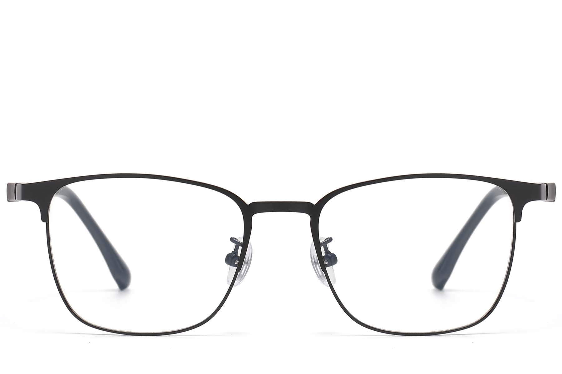 Rectangular Black Metal Glasses #BS1913-0926