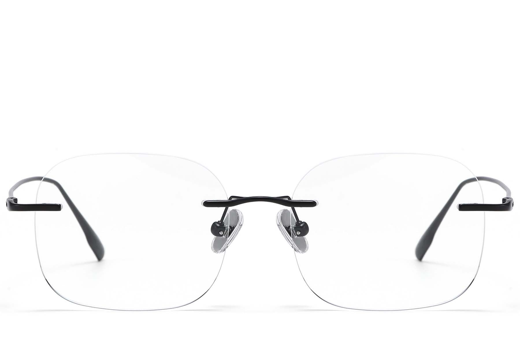 Gafas invisibles de titanio negro #BS1913-0930