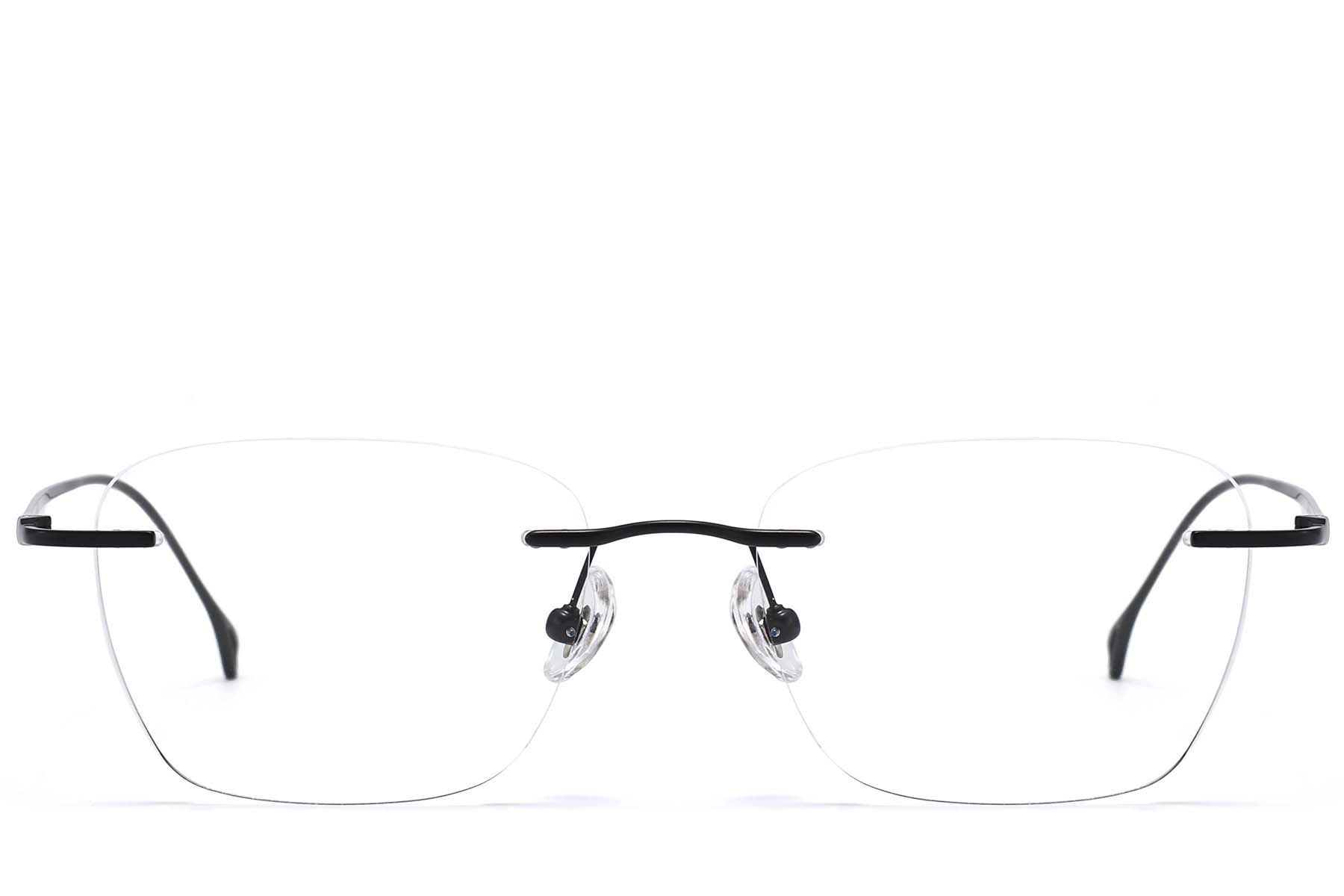 Gafas invisibles de titanio negro #BS1913-0940
