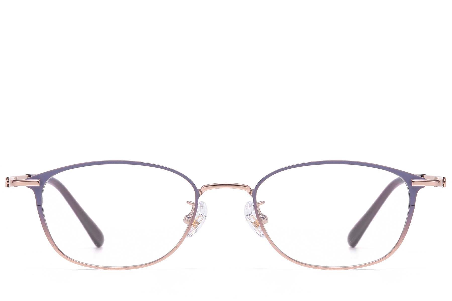 Gafas ovaladas de titanio morado #BS1913-0949