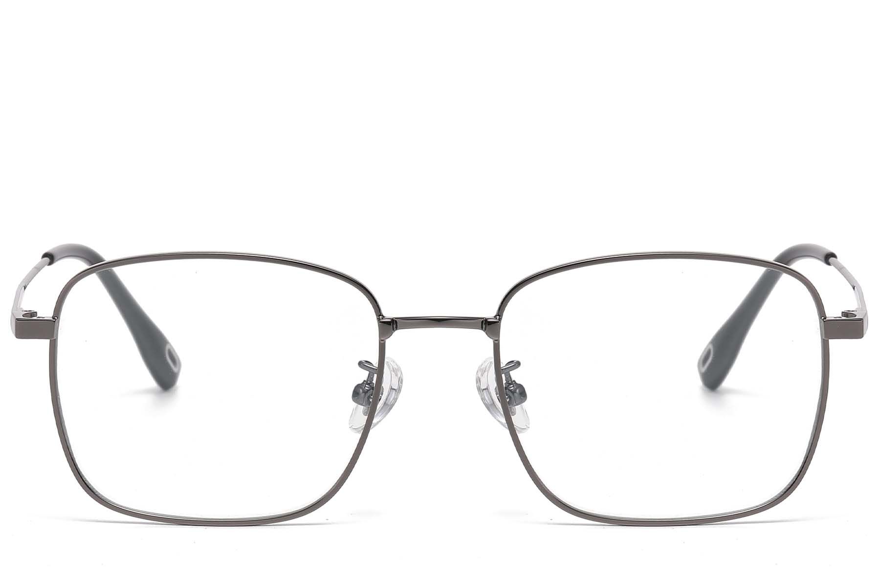 Gafas rectangulares de titanio gris #BS1913-0955