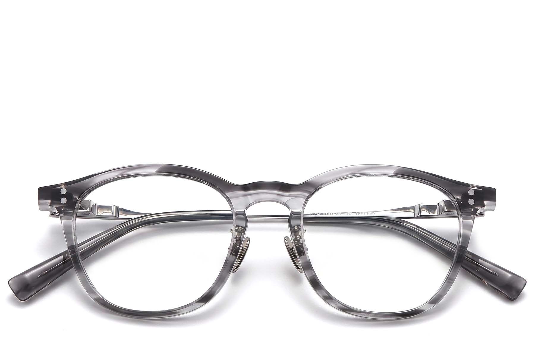 Occhiali ovali in acetato grigio #BS1913-0972