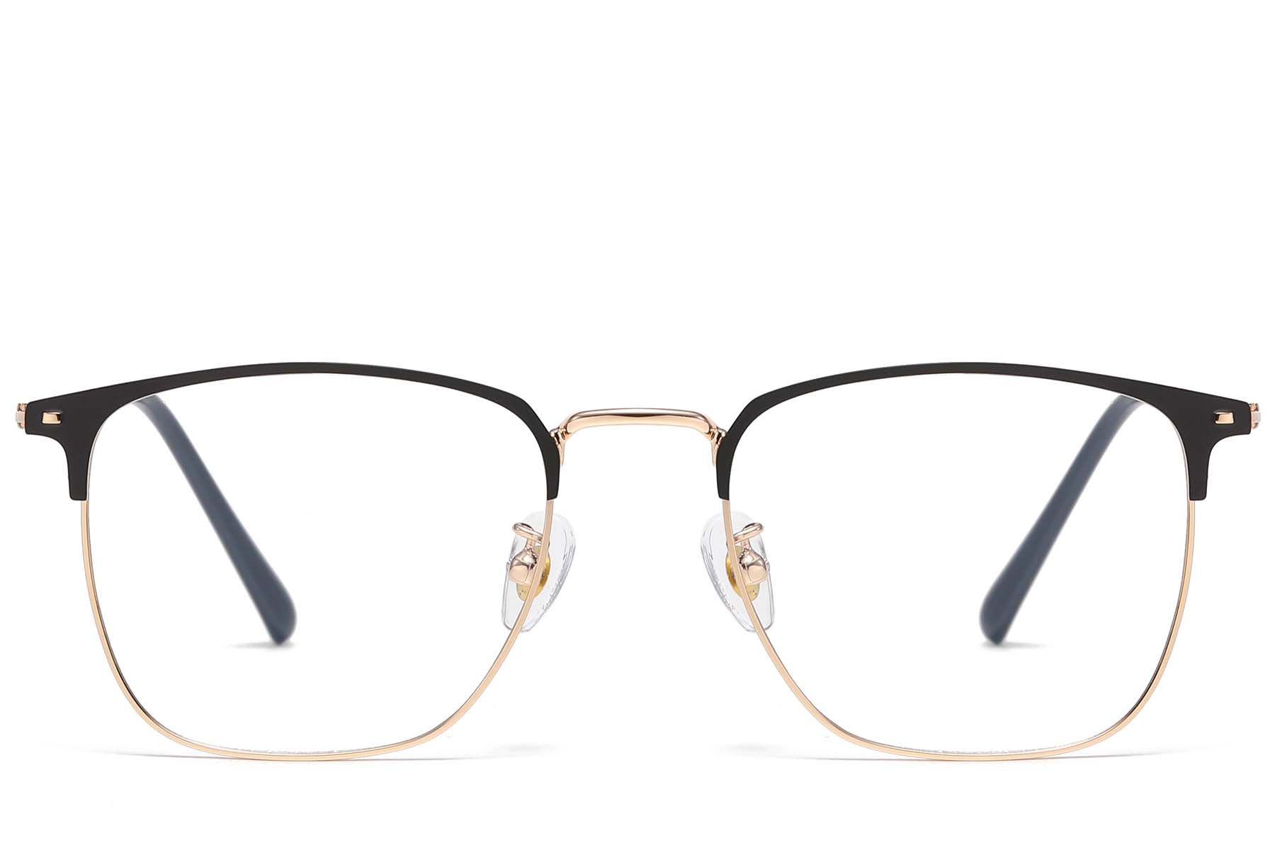 Rectangular Golden Titanium Glasses #BS1913-0990