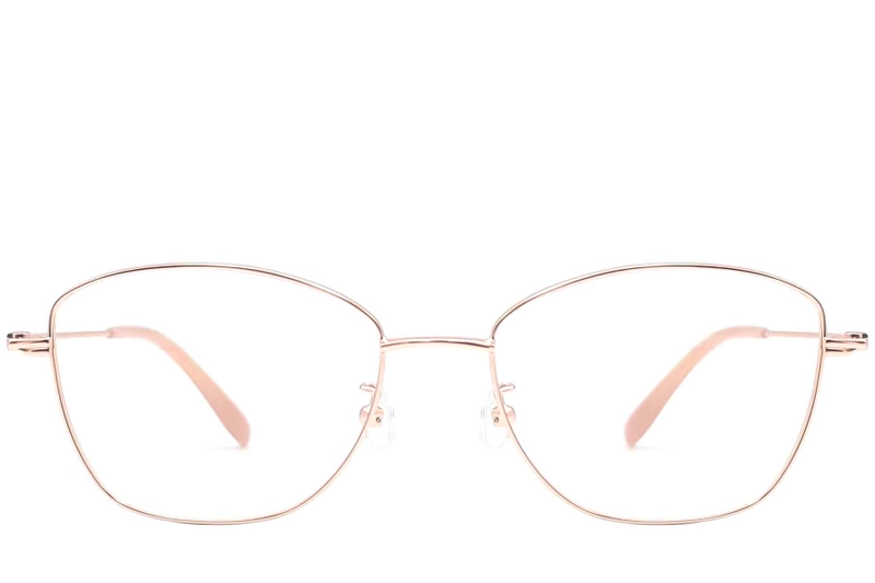 Gafas de metal dorado con forma de mariposa #BS1924-0006