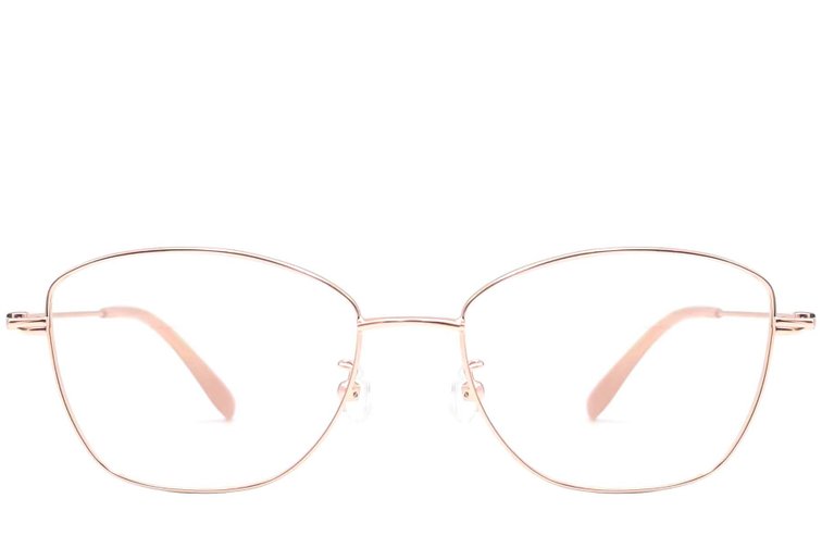 Gafas de metal dorado con forma de mariposa #BS1924-0006
