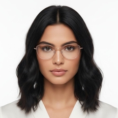 Gafas de metal dorado con forma de mariposa #BS1924-0006