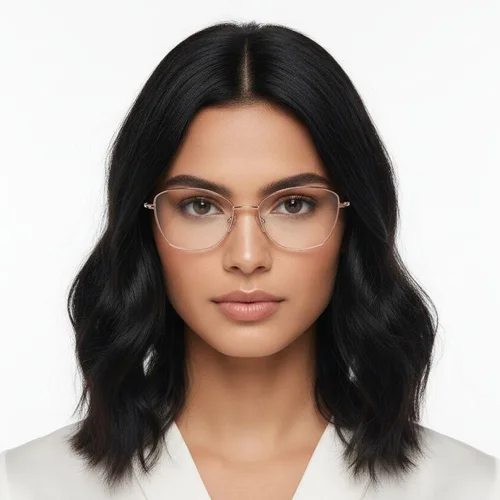 Lunettes papillon en métal doré #BS1924-0006