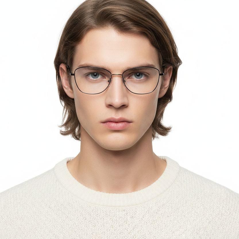 Gafas de metal dorado con forma de mariposa #BS1924-0009