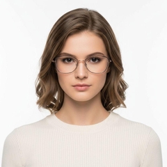 Gafas de metal dorado con forma de mariposa #BS1924-0009