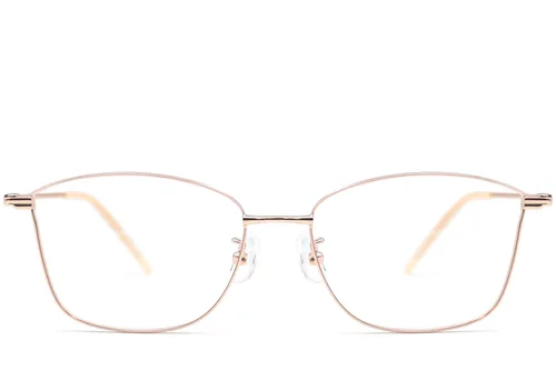 Lunettes papillon en métal rose #BS1924-0011