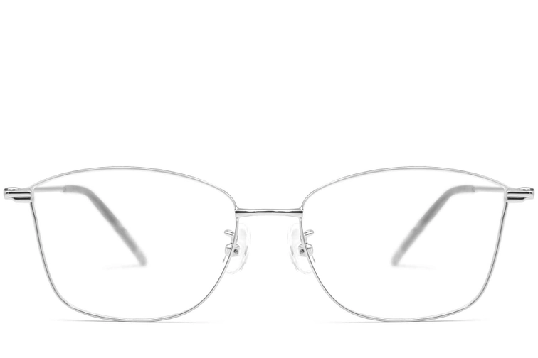 Gafas de metal plateado con forma de mariposa #BS1924-0012