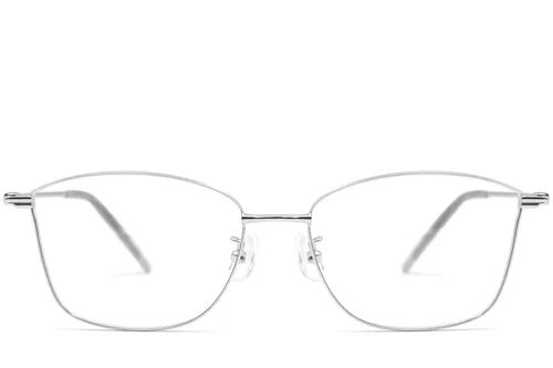 Lunettes papillon en métal argenté #BS1924-0012