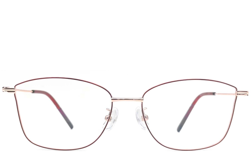 Butterfly Red Metal Glasses #BS1924-0015