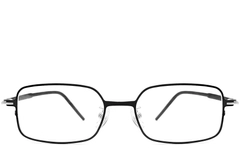 Vasos rectangulares de metal plateado #BS1924-0016