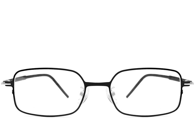 Vasos rectangulares de metal plateado #BS1924-0016