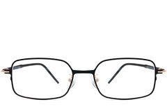 Rectangular Golden Metal Glasses #BS1924-0017