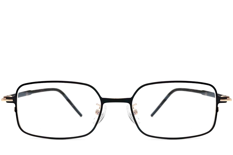 Rectangular Golden Metal Glasses #BS1924-0017