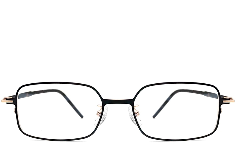 Rectangular Golden Metal Glasses #BS1924-0017