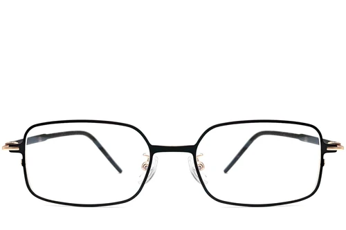 Rectangular Golden Metal Glasses #BS1924-0017