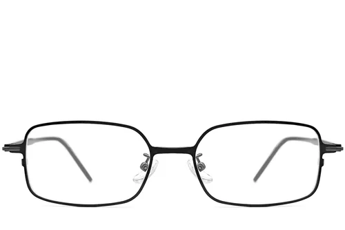Lunettes rectangulaires en métal noir #BS1924-0018