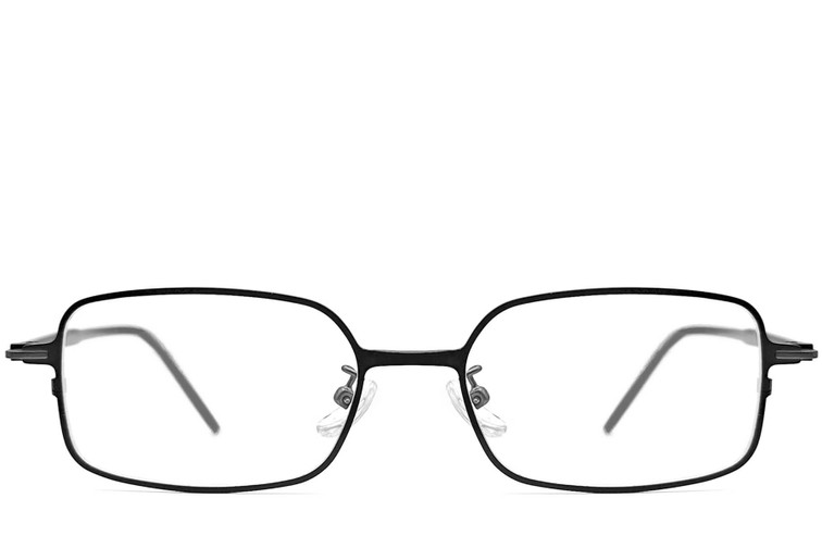 Rectangular Black Metal Glasses #BS1924-0018