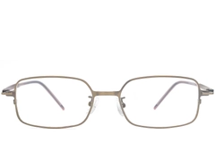 Rectangular Brown Metal Glasses #BS1924-0019