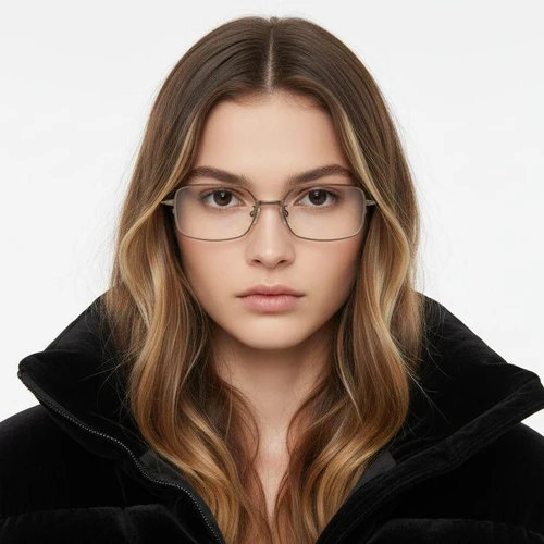 Vasos rectangulares de metal marrón #BS1924-0019