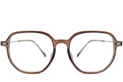 Geometrische bruine TR90-bril #BS1924-0020