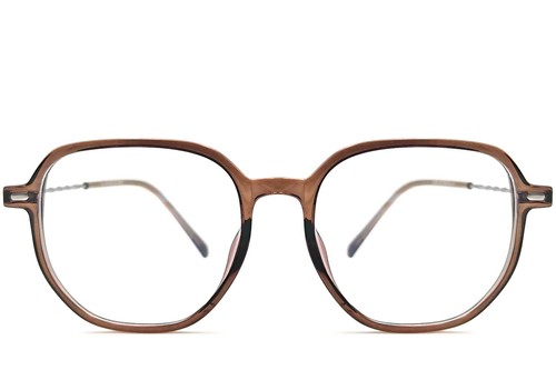 Geometric Brown TR90 Glasses #BS1924-0020