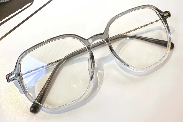 Gafas geométricas TR90 grises #BS1924-0021