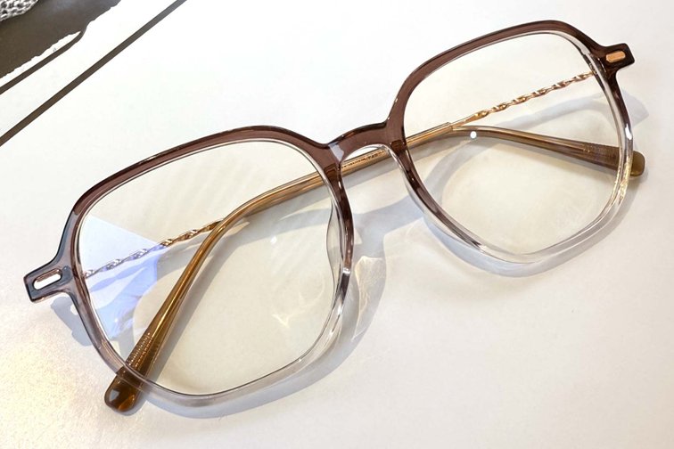 Lunettes géométriques marron TR90 #BS1924-0022