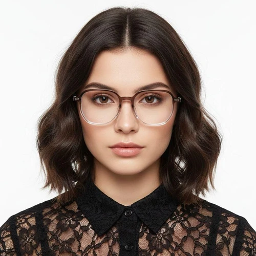 Lunettes géométriques marron TR90 #BS1924-0022