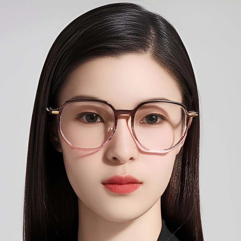 Geometric Pink TR90 Glasses #BS1924-0024